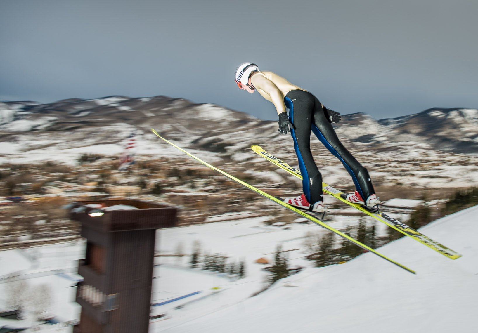 Kevin Steele - a ski jumper takes flight
